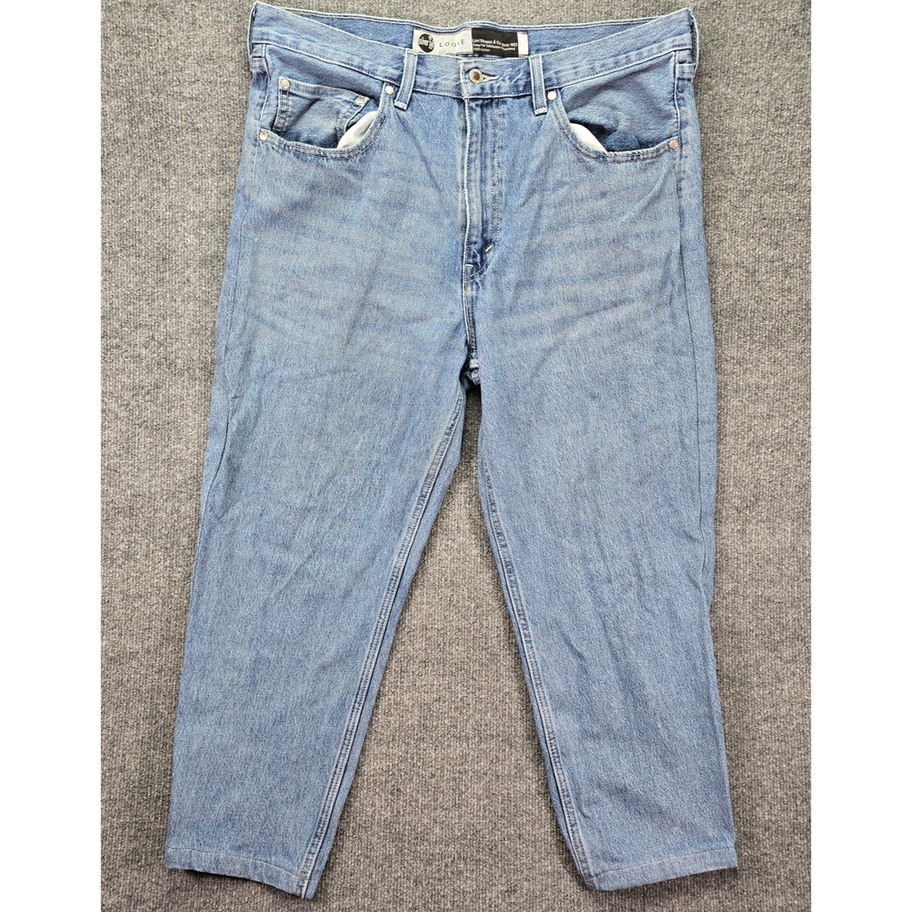 Levis Silver Tab Jeans Mens 36x30 (Actual 38x25) Light Wash Blue Denim Baggy Y2K